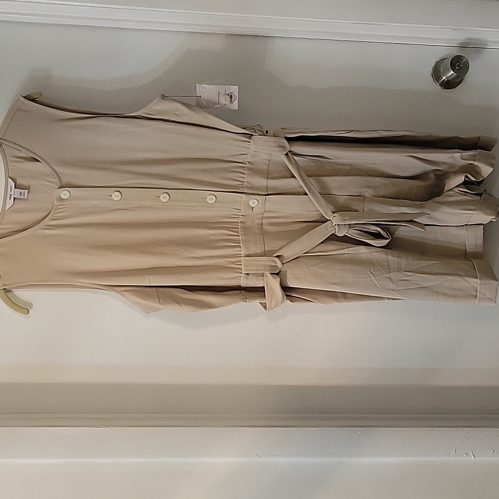 Nine West Utility Romper (Tan) - Picture 6 of 7